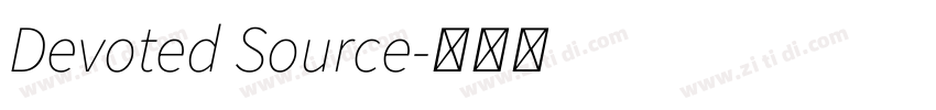 Devoted Source字体转换